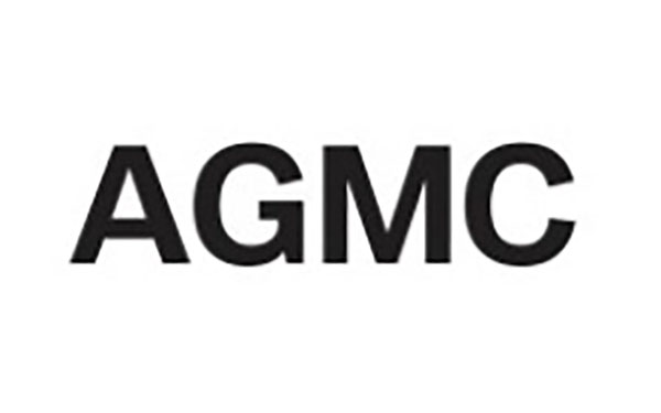 Black AGMC logo on a white background.