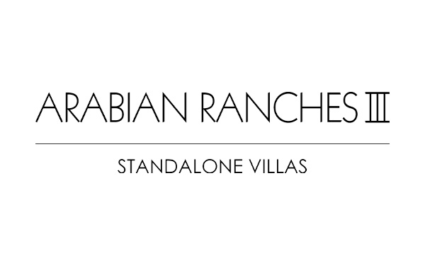 Arabian Ranches III logo with standalone villas text.