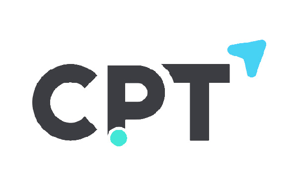 CPT logo with teal and black text